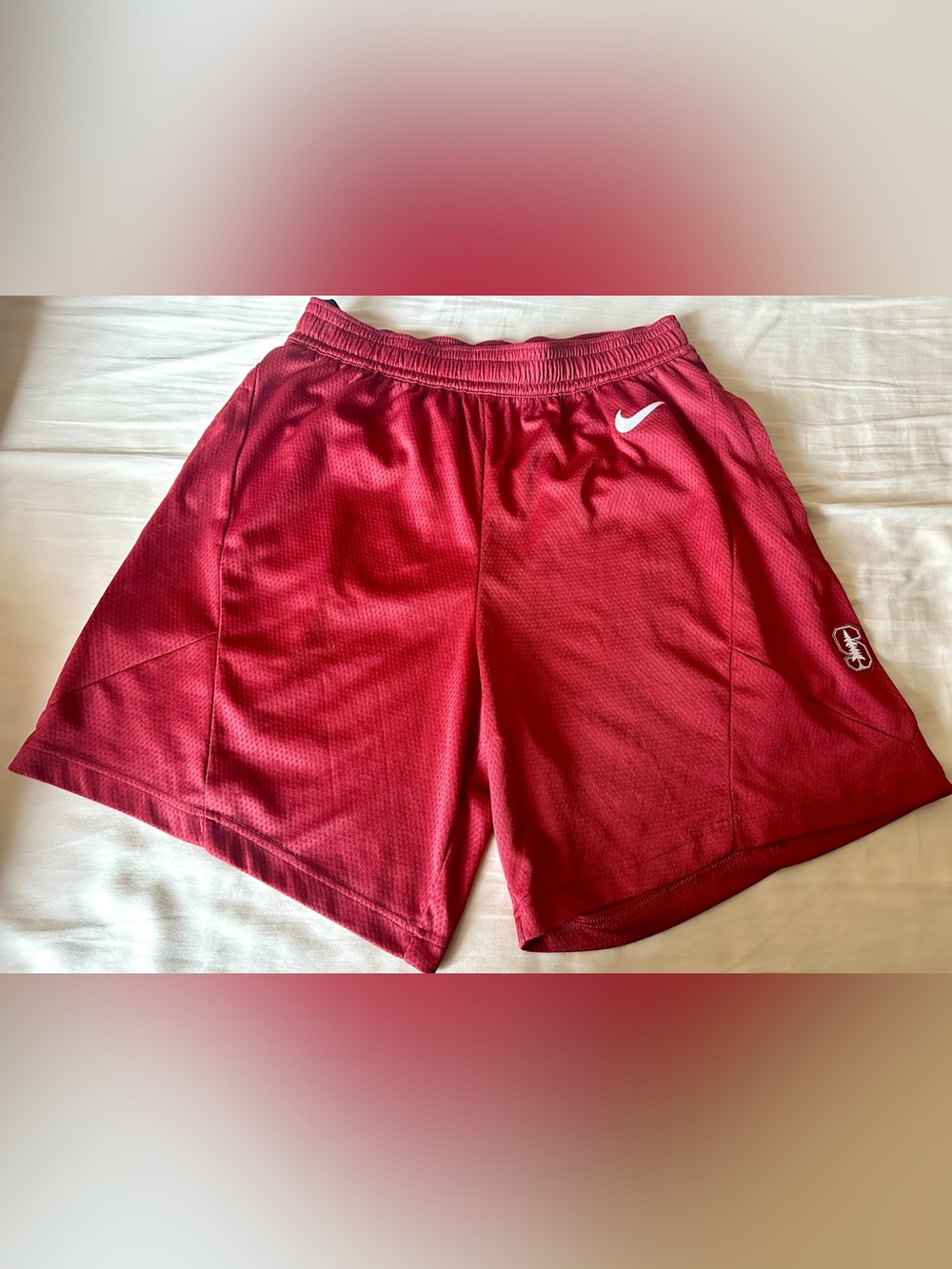 Nike Stanford University Cardinal Red Basketball Shorts Mens (M) Medium - EUC